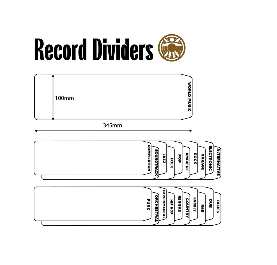 Record Dividers (by Genre)