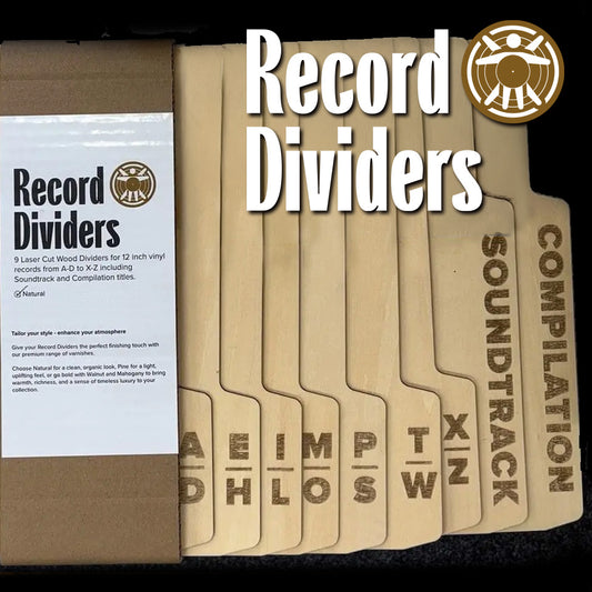 9pc Large Record Dividers - for Audiophile
