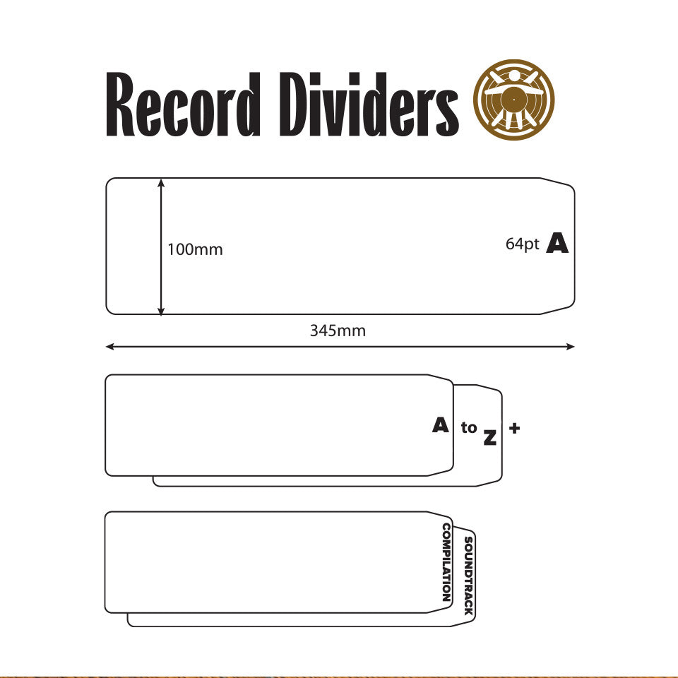 28pc Record Dividers for Vinyl Collectors