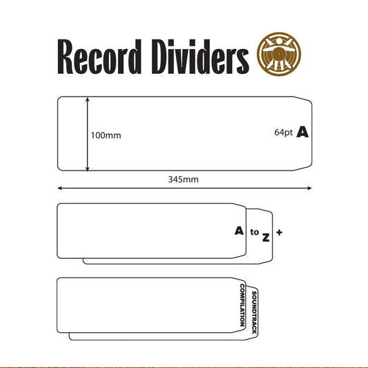 28pc Record Dividers for Vinyl Collectors