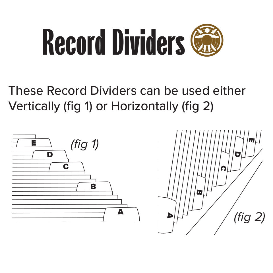 28pc Large Vinyl Record Dividers