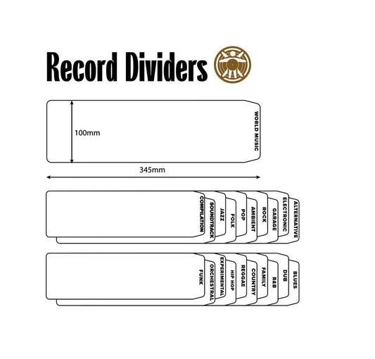 Record Dividers (by Genre)